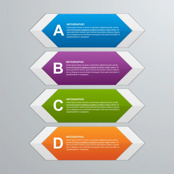 Αφηρημένο 3d εξάγωνο επιχειρηματικές επιλογές infographics πρότυπο. — Διανυσματικό Αρχείο