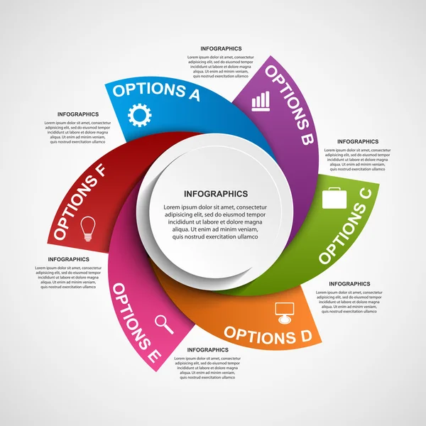 Abstracte infographic ontwerpsjabloon. — Stockvector