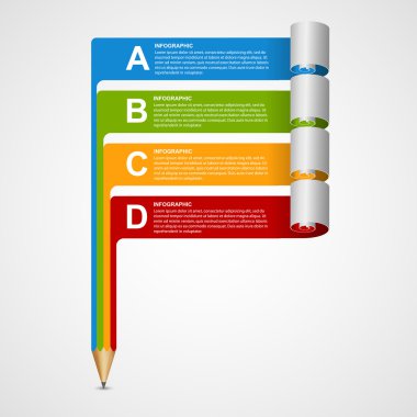 Yaratıcı Infographics tasarım şablonu.