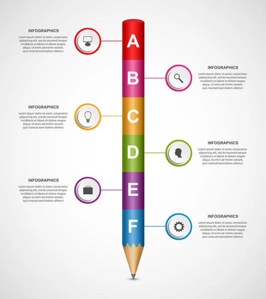 Abstract options infographics design template. — Stock Vector