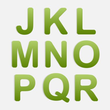 vektör alfabe seti.