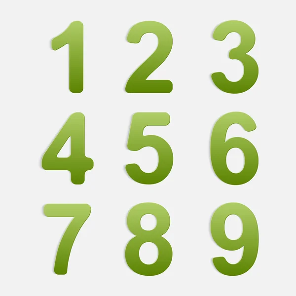 Vector Number Set. — Stock Vector