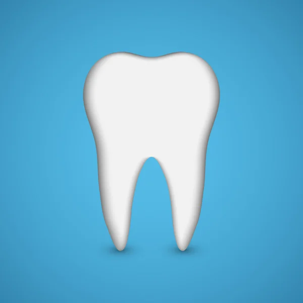 Vector Tooth. Konsep kesehatan gigi . - Stok Vektor