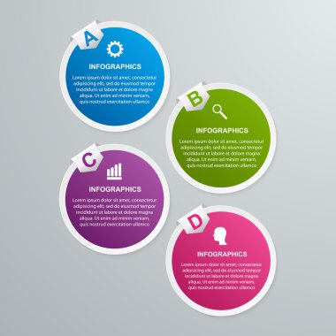 soyut infographics tasarım şablonu. 