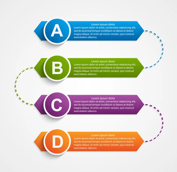 Modelo de design de infográficos abstratos . — Vetor de Stock