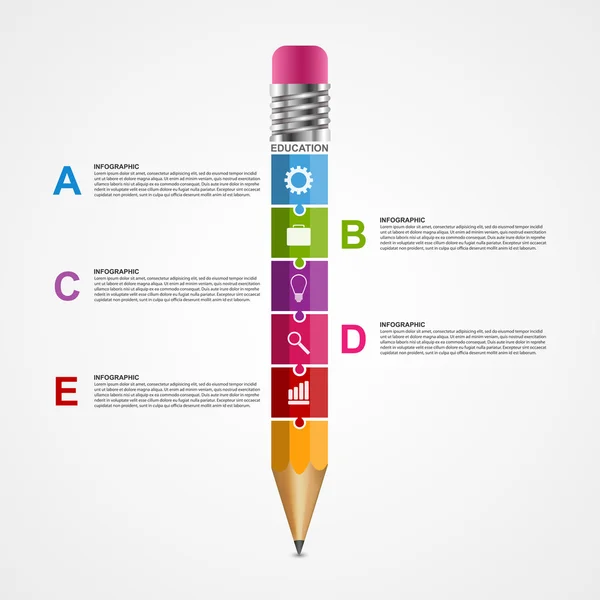 Abstrakte Optionen Infografik Design-Vorlage. — Stockvektor