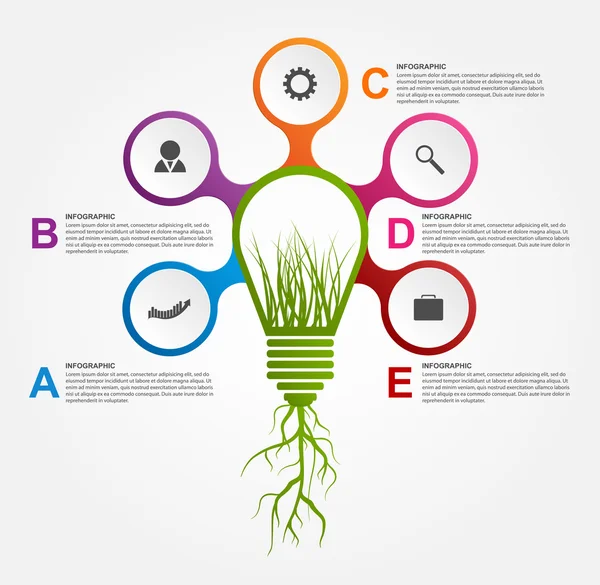 Abstrakte Optionen Infografik Design-Vorlage. — Stockvektor