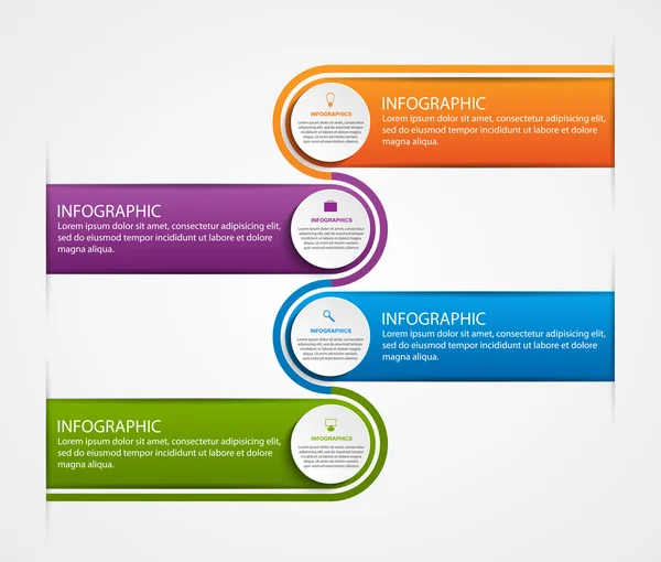 Αφηρημένη επιχειρηματικές επιλογές infographics πρότυπο. — Διανυσματικό Αρχείο