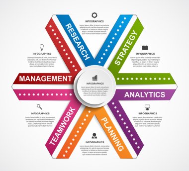 Modern infographics seçenekleri afiş. vektör çizim.