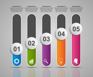 Modern infographics seçenekleri afiş. vektör çizim. 