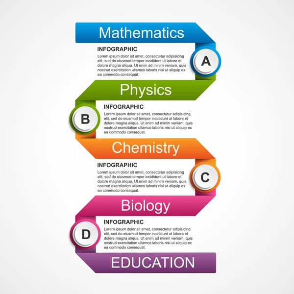 Abstract infographics design template. Vector illustration. — Stock Vector