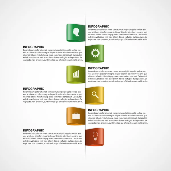 Αφηρημένη επιχειρηματικές επιλογές infographics πρότυπο. — Διανυσματικό Αρχείο