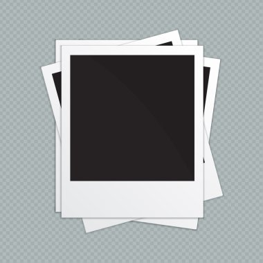 Retro fotoğraf çerçeveleri. Vektör çizim