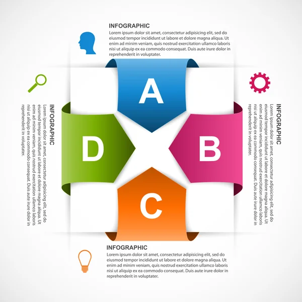 soyut infographics tasarım şablonu.  