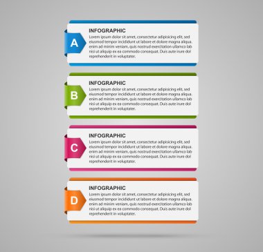 soyut Infographic tasarım şablonu. 