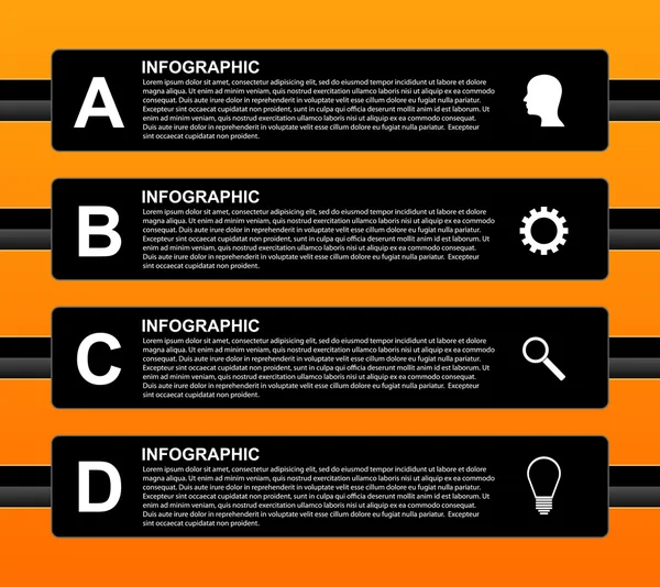 Modelo de infográficos de opções de negócios abstratas . —  Vetores de Stock