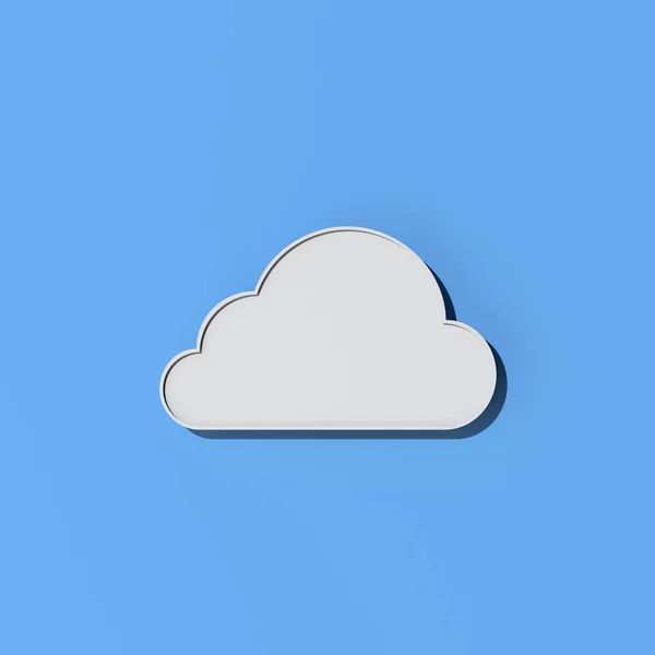 Illustratie Van Cloud Computing Concept Design Rendering — Stockfoto