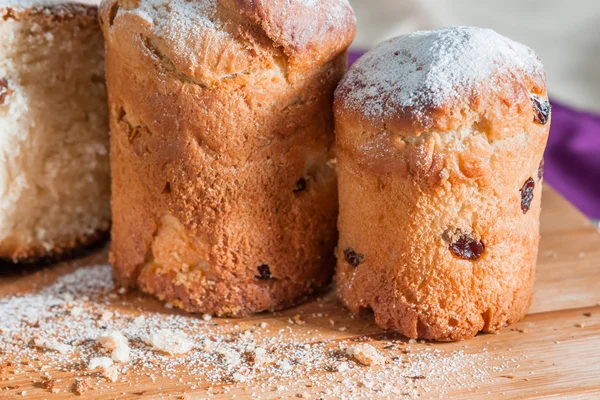 Påsk kaka med florsocker och russin — Stockfoto