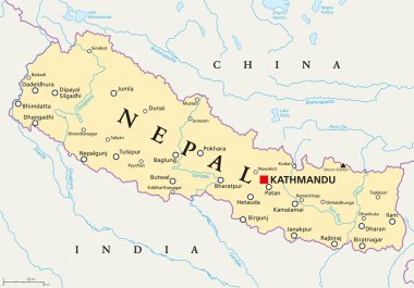 nepal siyasi harita