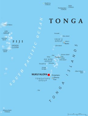 Tonga siyasi harita