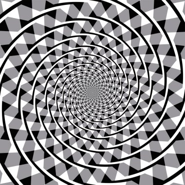 Fraser spiral optical illusion clipart