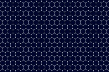 Grafen arkaplanı pürüzsüz desen. İki boyutlu bal peteği kafesi, tek bir karbon atomunun şematik yapısı, altıgen bir ızgarada dizilmiş. Tekrarlanabilir arkaplan, resimleme.