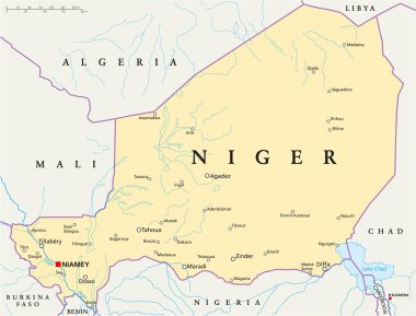 Nijer siyasi haritası