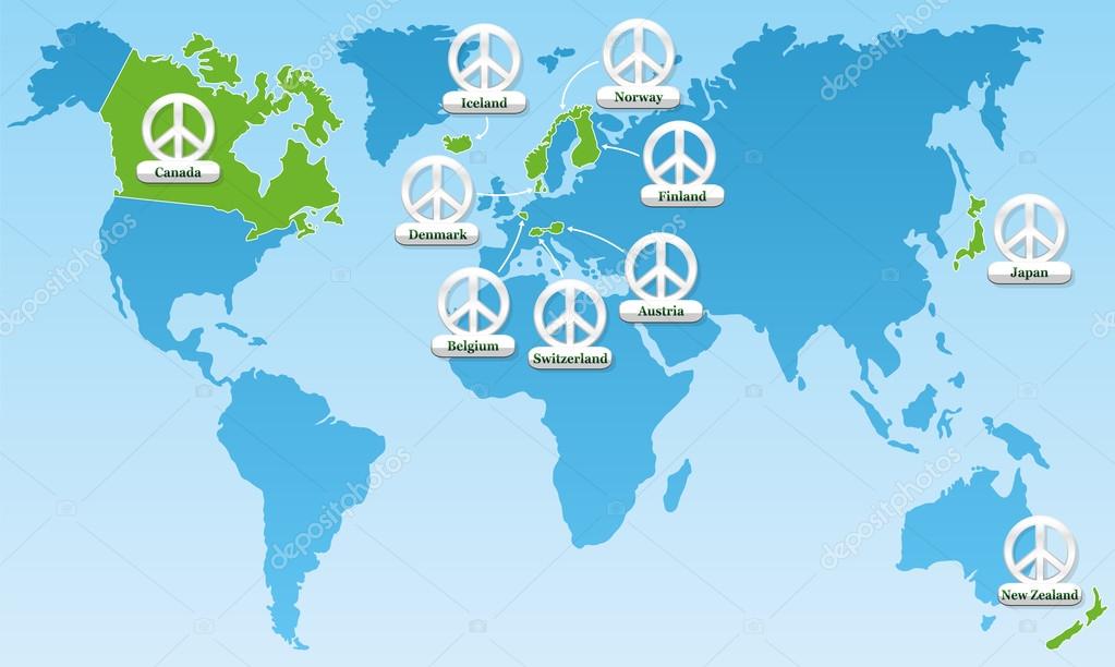 Índice de Paz Global Símbolos 2024