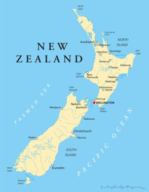 Yeni Zelanda siyasi haritası