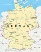 Deutschland politische Landkarte
