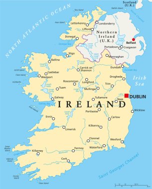 İrlanda siyasi haritası