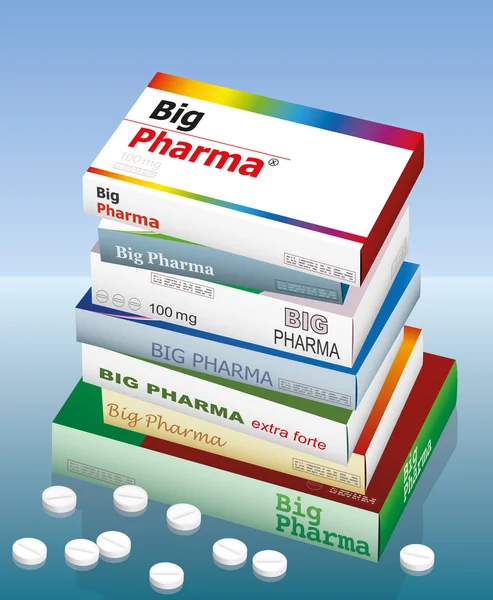 Medicina farmaceutica grande — Vettoriale Stock