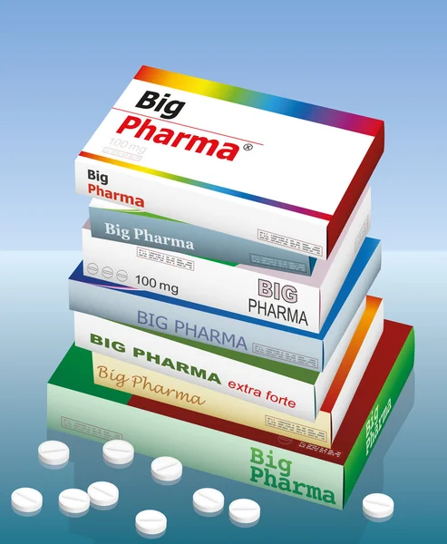 Médecine pharmaceutique Big — Image vectorielle