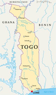 togo politik haritası