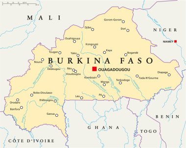 Burkina faso siyasi haritası