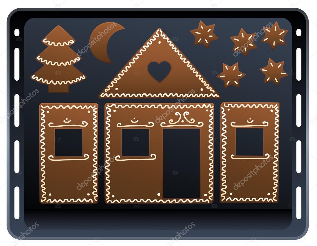 Gingerbread House Baking Plate