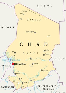 Chad politik haritası