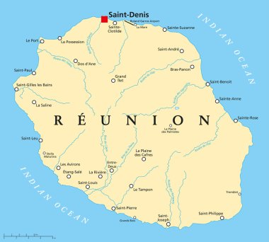 Reunion siyasi harita