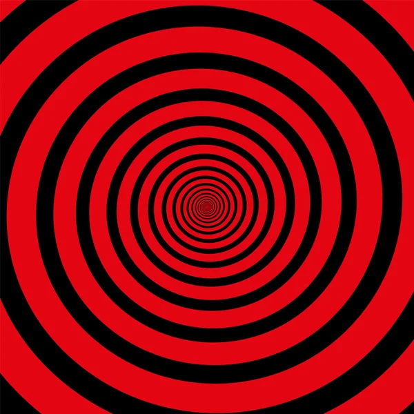 Red Black Spiral — Stock Vector