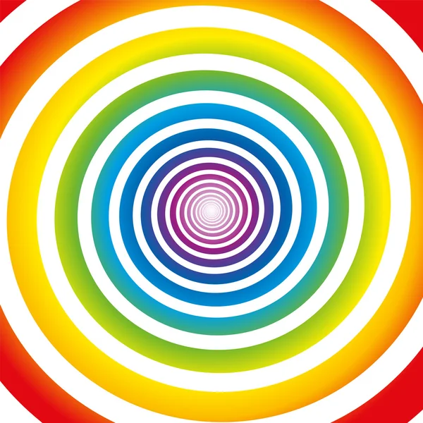 Rainbow Spiral White — Stock Vector