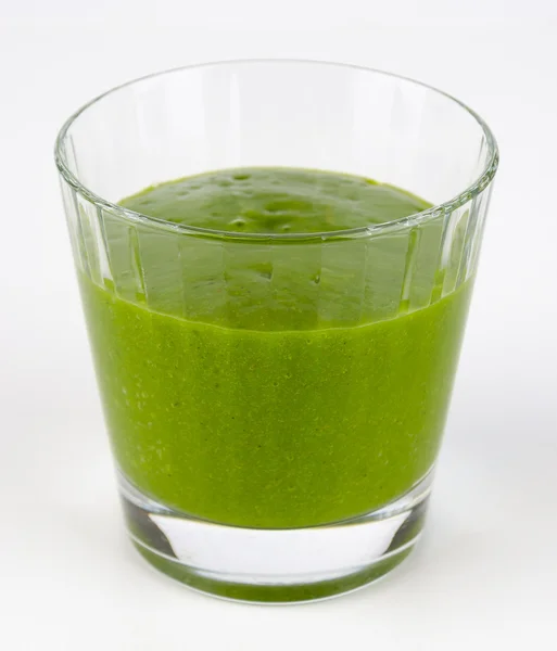 Grön Smoothie glas — Stockfoto