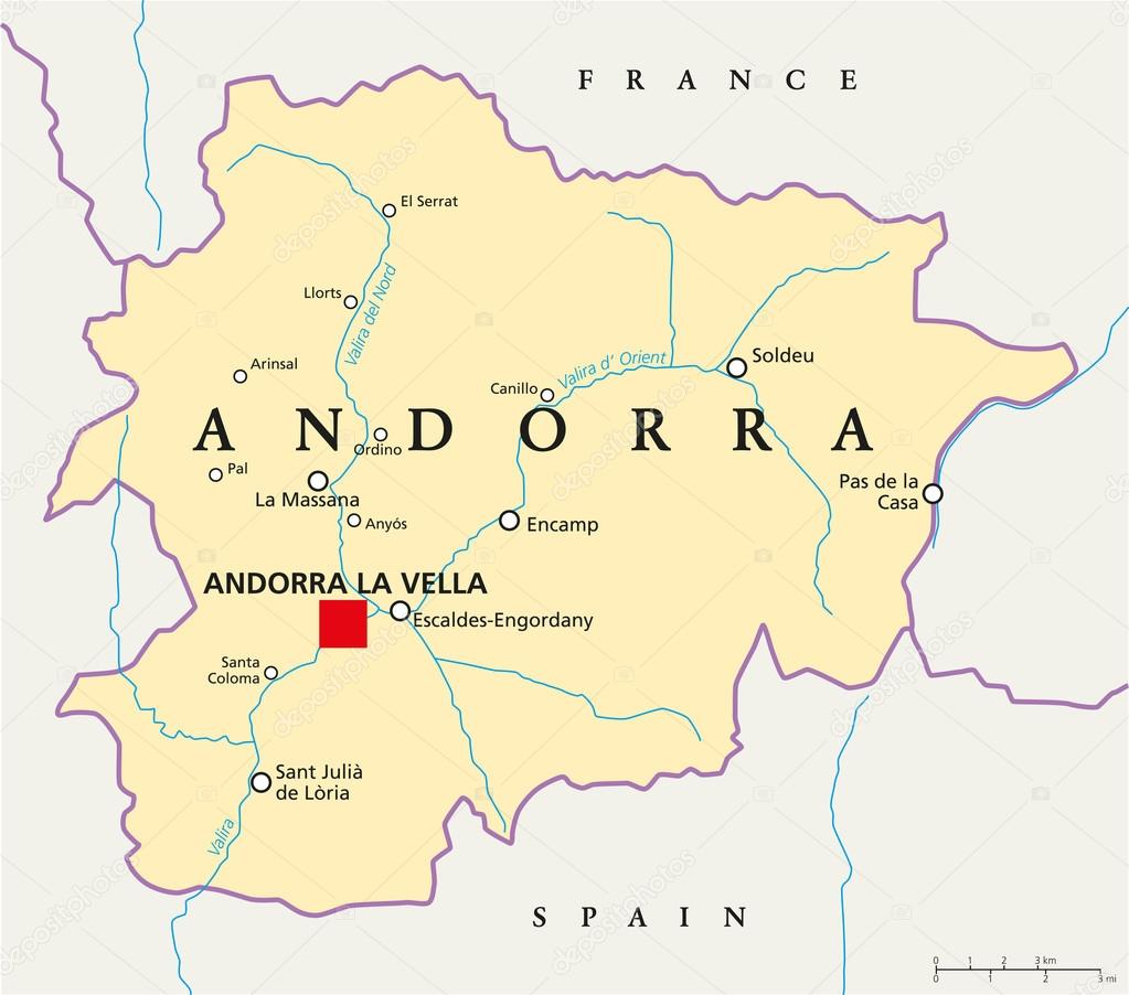 Andorra Political Map