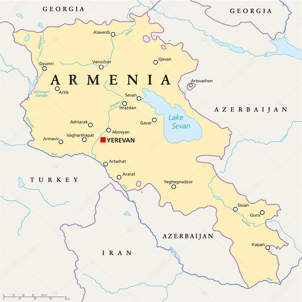 Armenia Political Map
