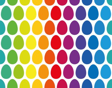 Paskalya yumurta sorunsuz gökkuşağı desen