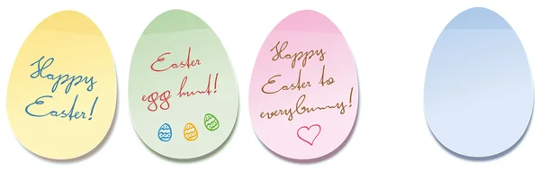 Happy Easter Egg soi tenir note — Image vectorielle