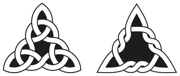 Two Celtic Triangle Knots — Stock vektor