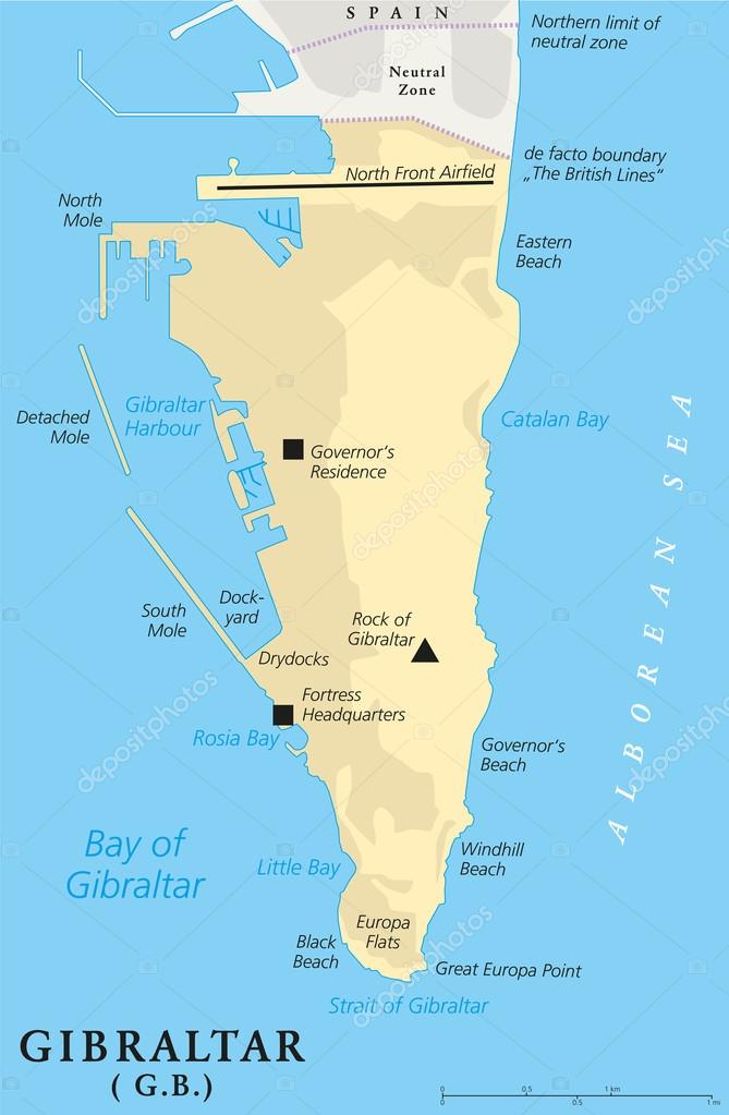 Gibraltar Karta | Karta