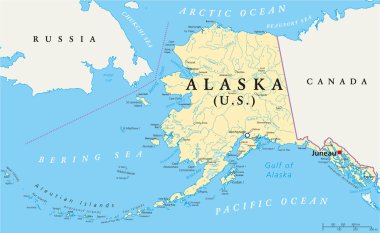 Alaska siyasi harita
