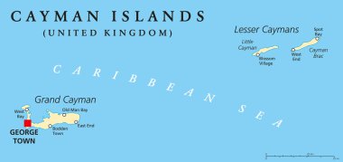 Cayman Adaları siyasi harita