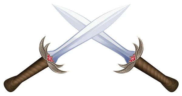 Epées croisées — Image vectorielle